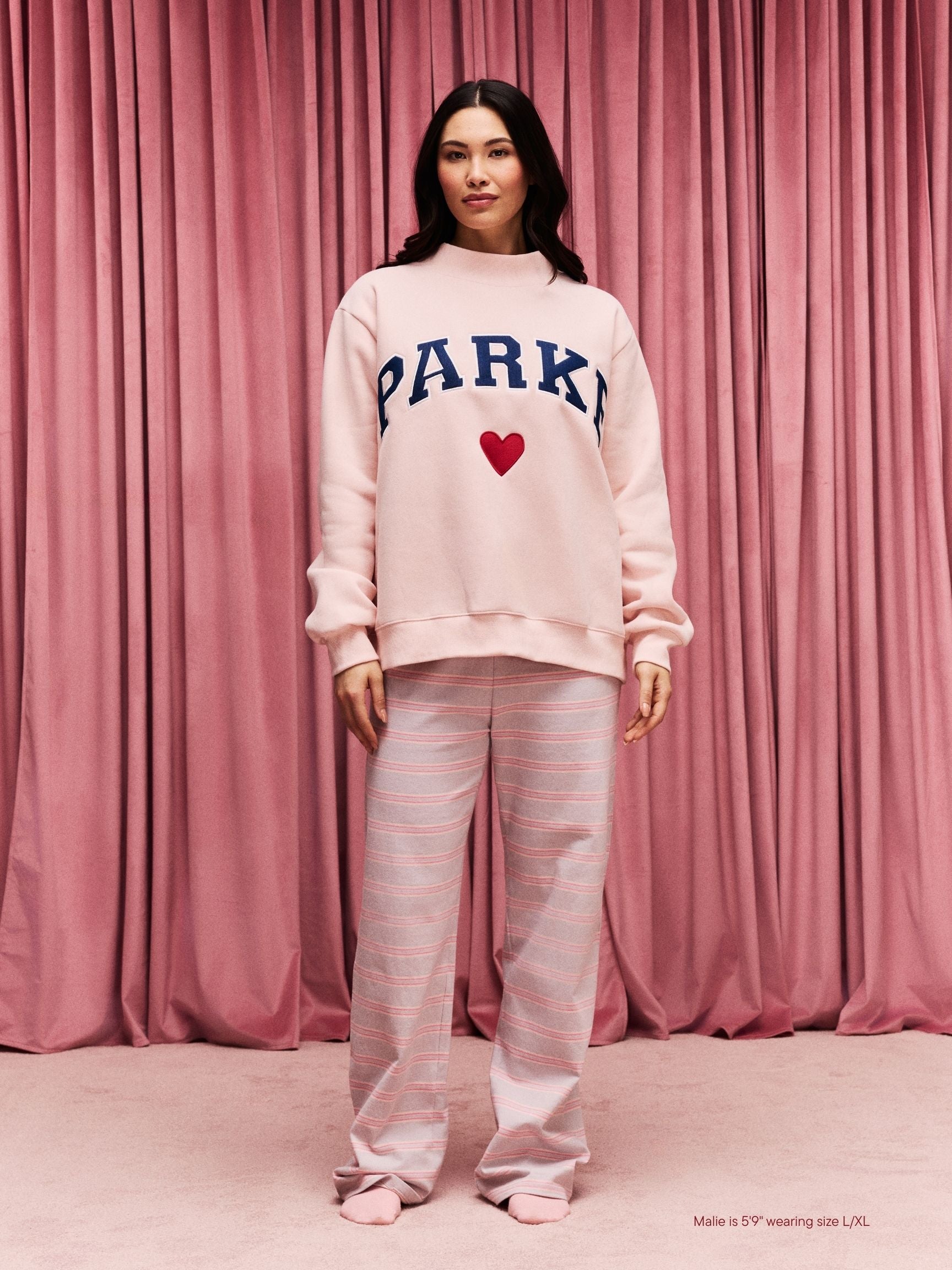 Heart Varsity Mockneck